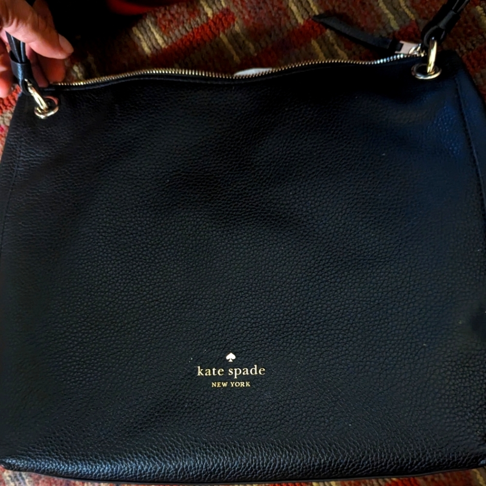 Kate Spade pebble black leather shoulder bag